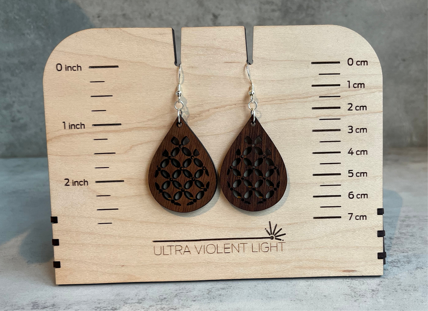 Lattice drop earrings