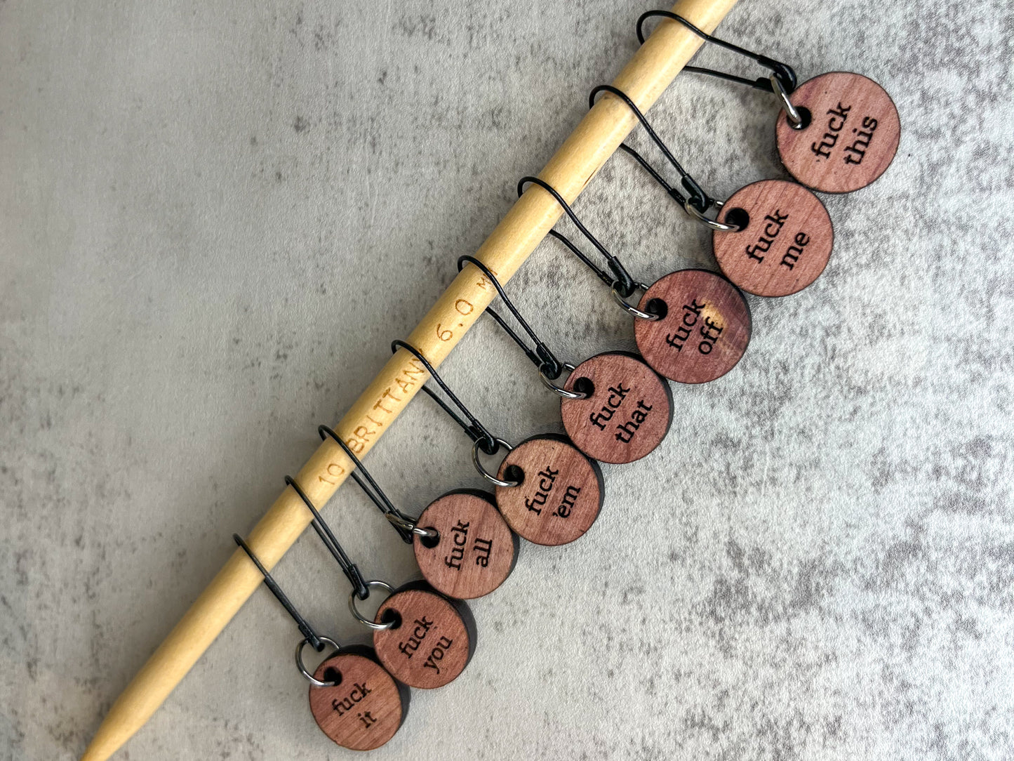 Stitch markers, eff variety