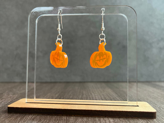 Jack-o'-lantern earrings