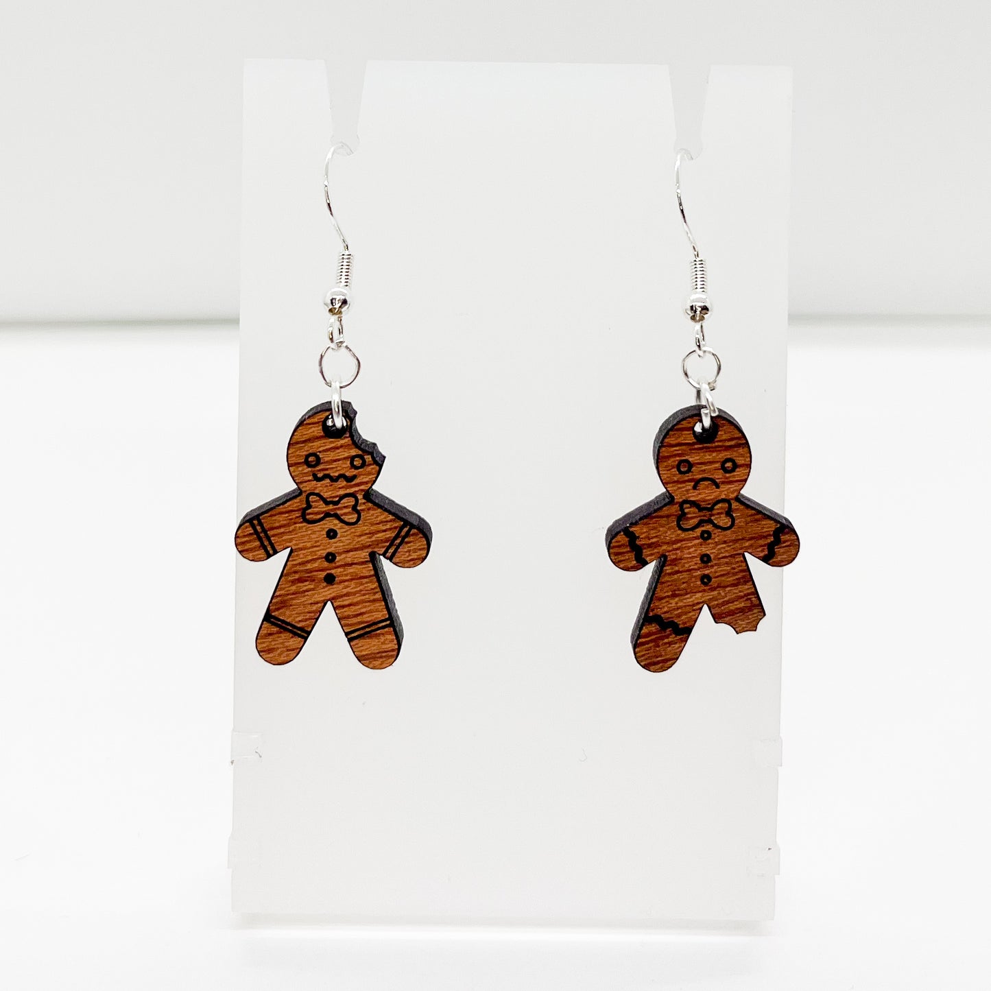 Gingerbread people earrings