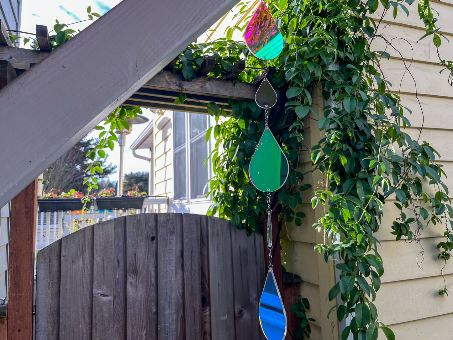 Sundrop suncatcher / mobile, Iridescent Sunset