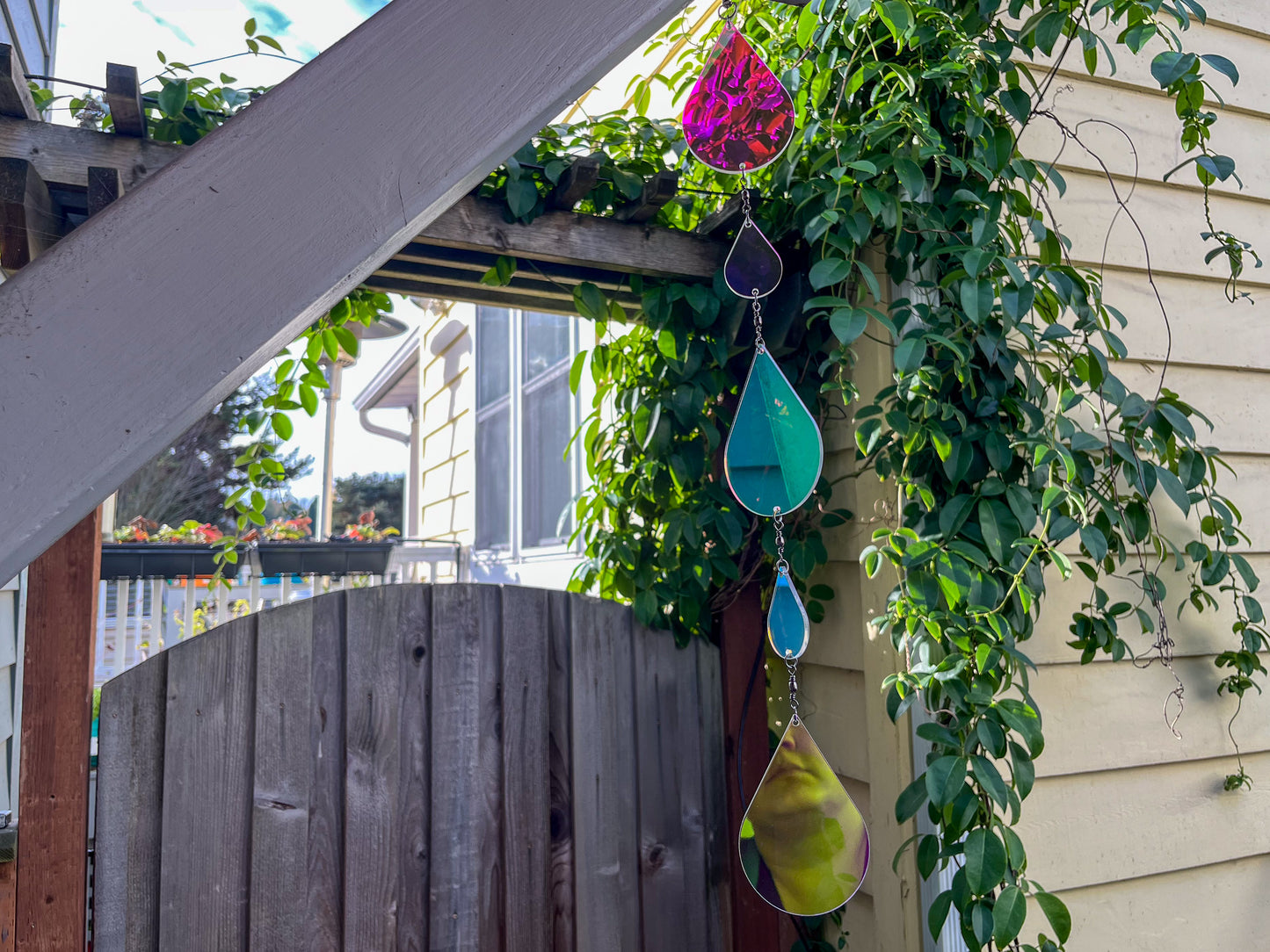 Sundrop suncatcher / mobile, Iridescent Sunset