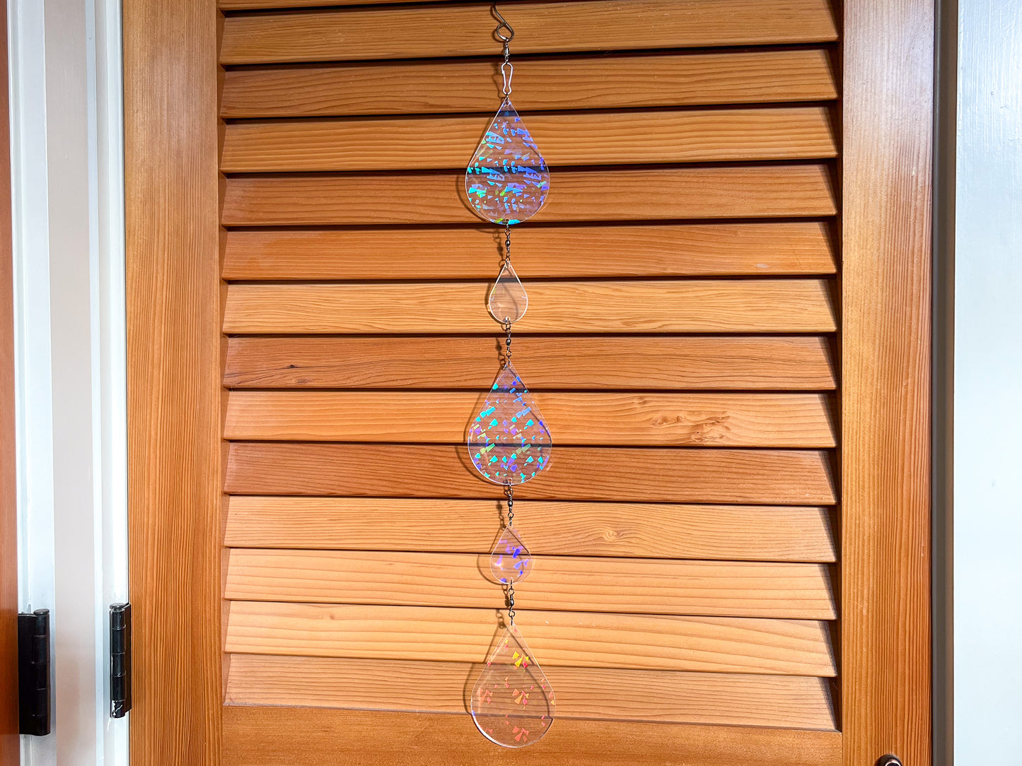 Sundrop suncatcher / mobile, Holographic Crystal