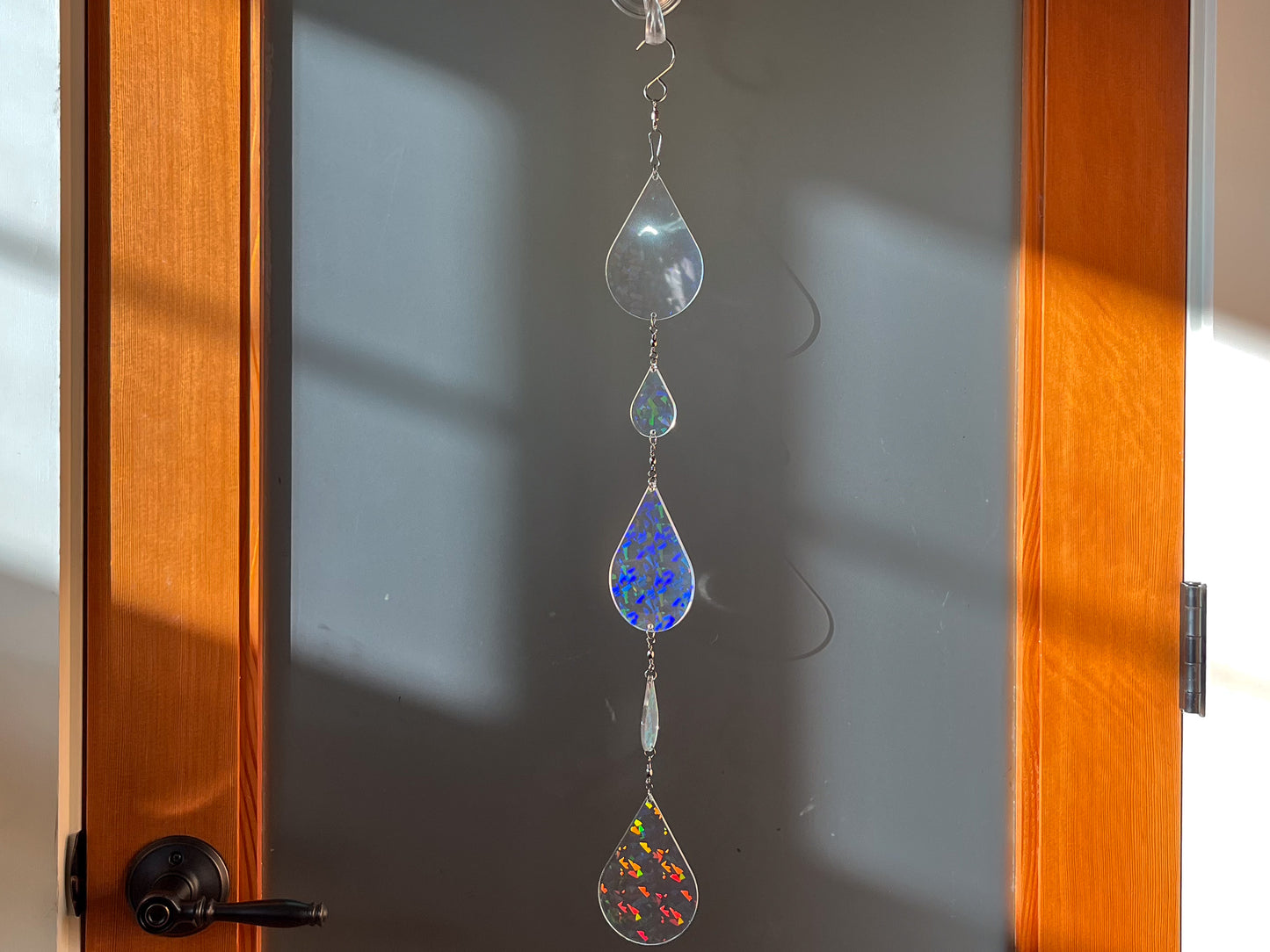 Sundrop suncatcher / mobile, Holographic Crystal