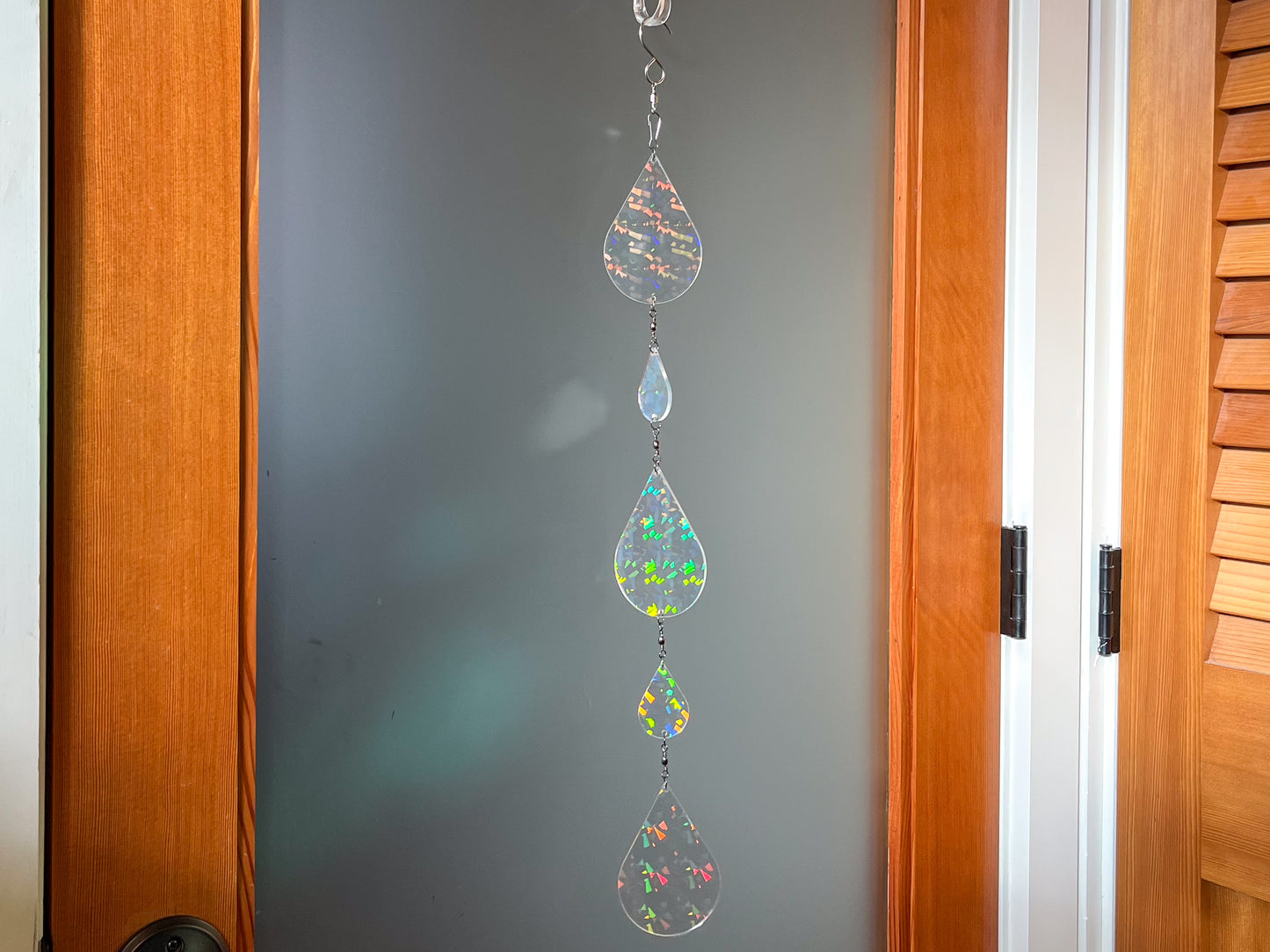 Sundrop suncatcher / mobile, Holographic Crystal