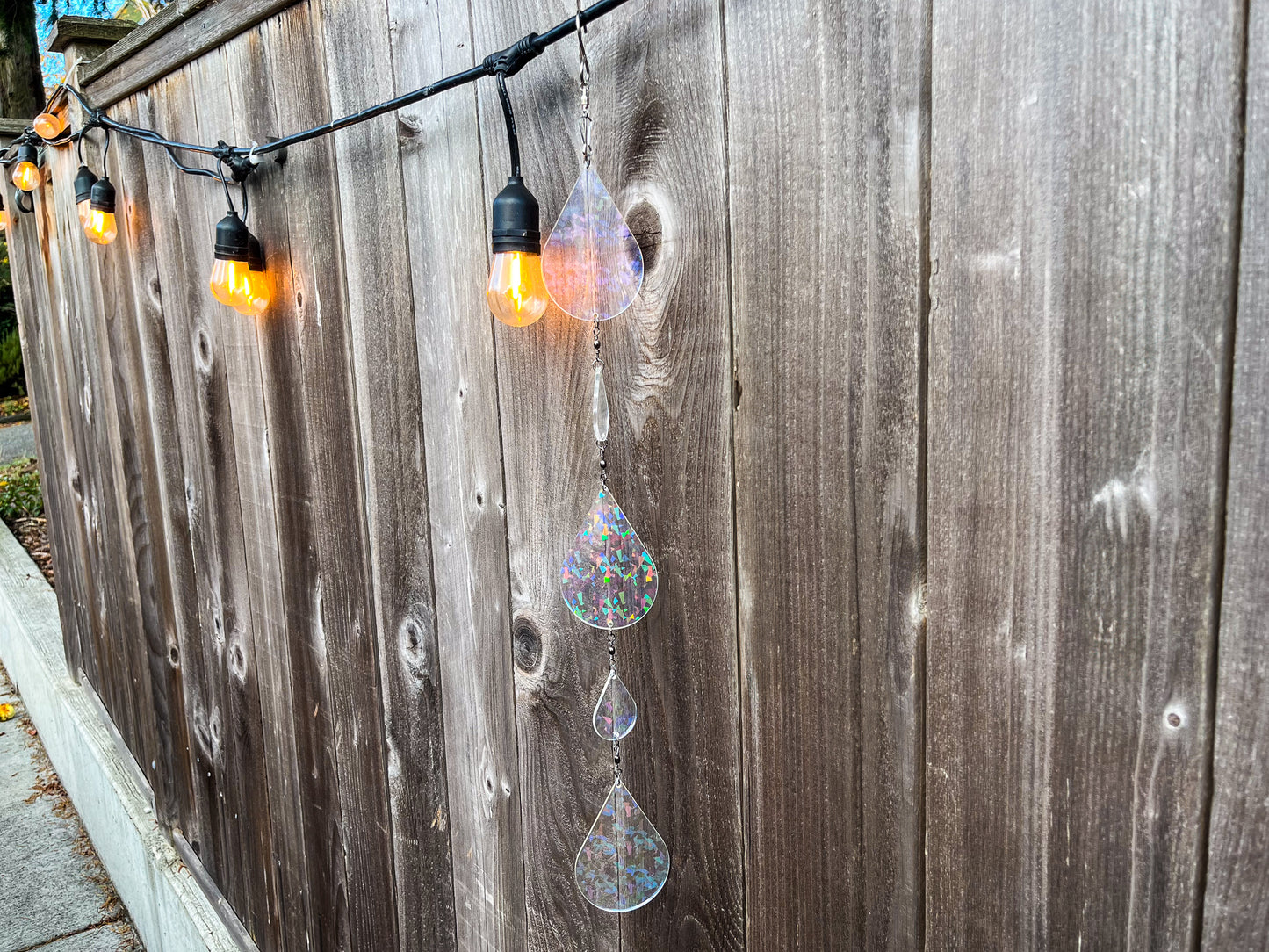 Sundrop suncatcher / mobile, Holographic Crystal
