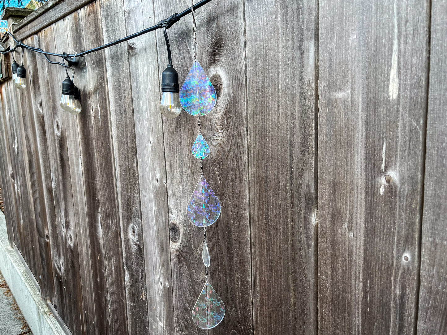 Sundrop suncatcher / mobile, Holographic Crystal