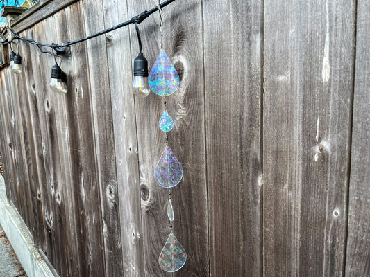Sundrop suncatcher / mobile, Holographic Crystal