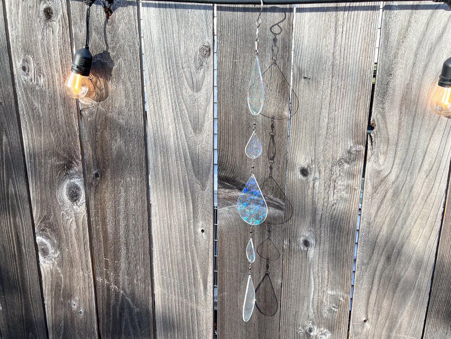 Sundrop suncatcher / mobile, Holographic Crystal