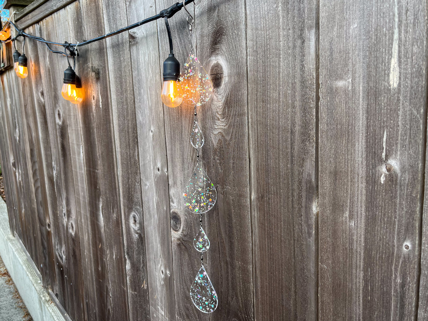Sundrop suncatcher / mobile, Iridescent Stars