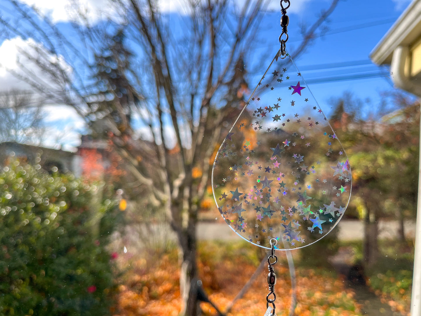 Sundrop suncatcher / mobile, Iridescent Stars