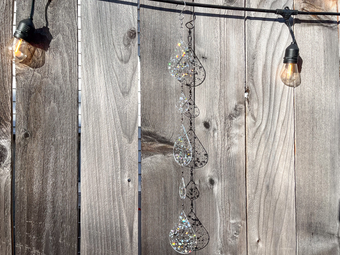 Sundrop suncatcher / mobile, Iridescent Stars