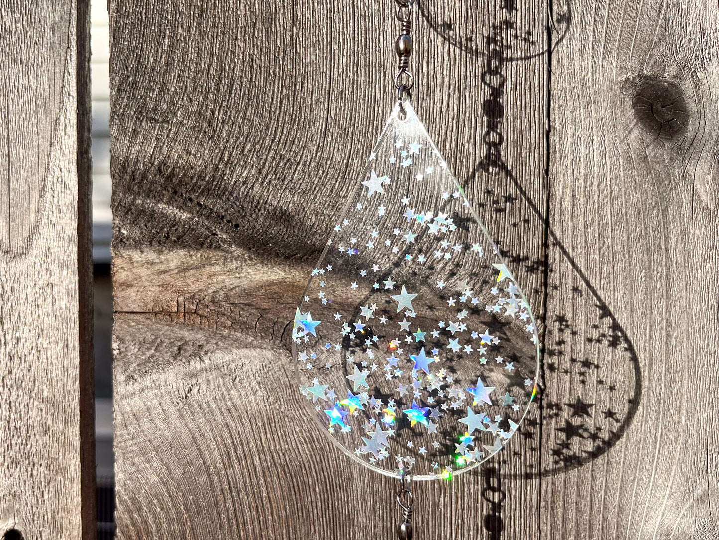 Sundrop suncatcher / mobile, Iridescent Stars