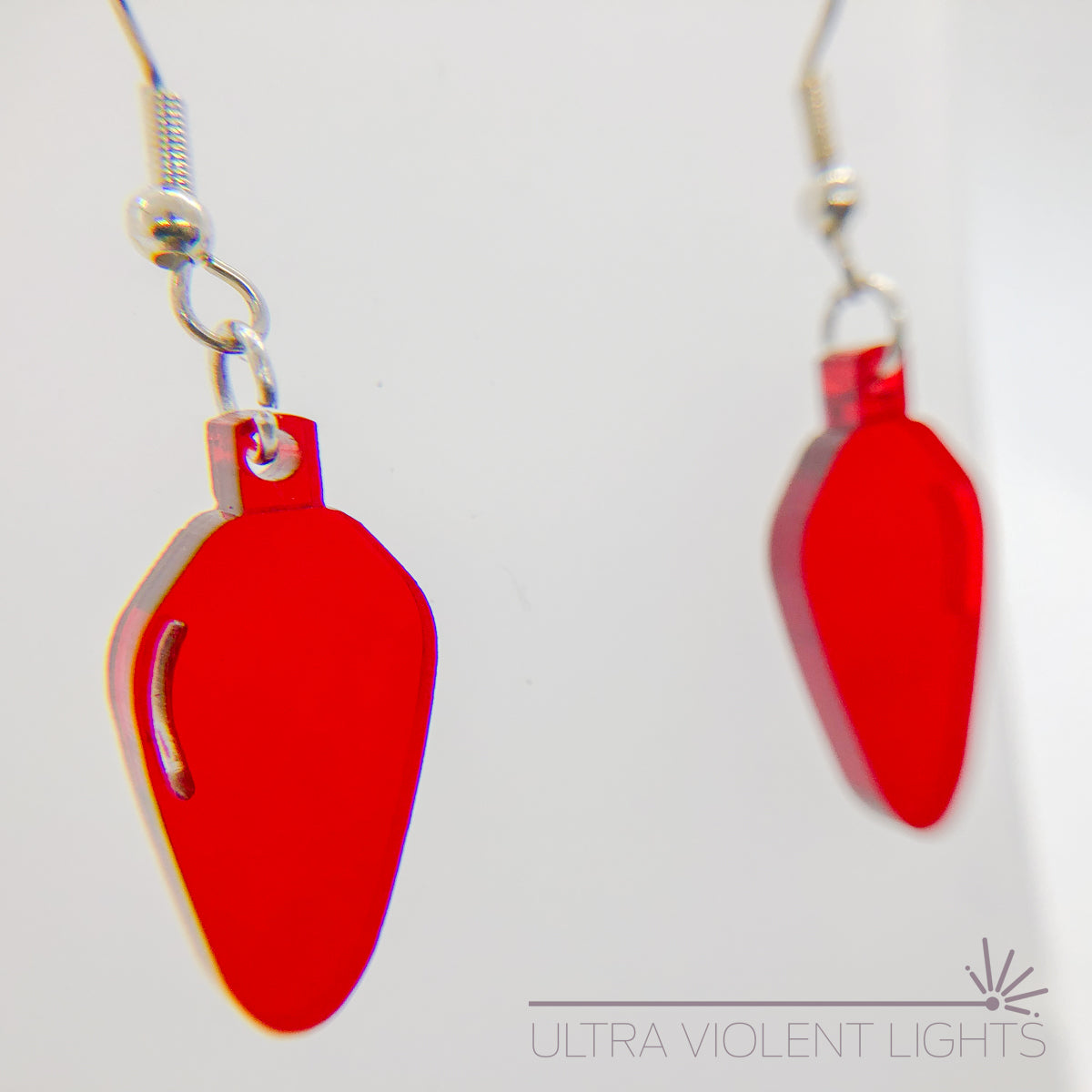 Light Bulb Hook Earrings, Simple