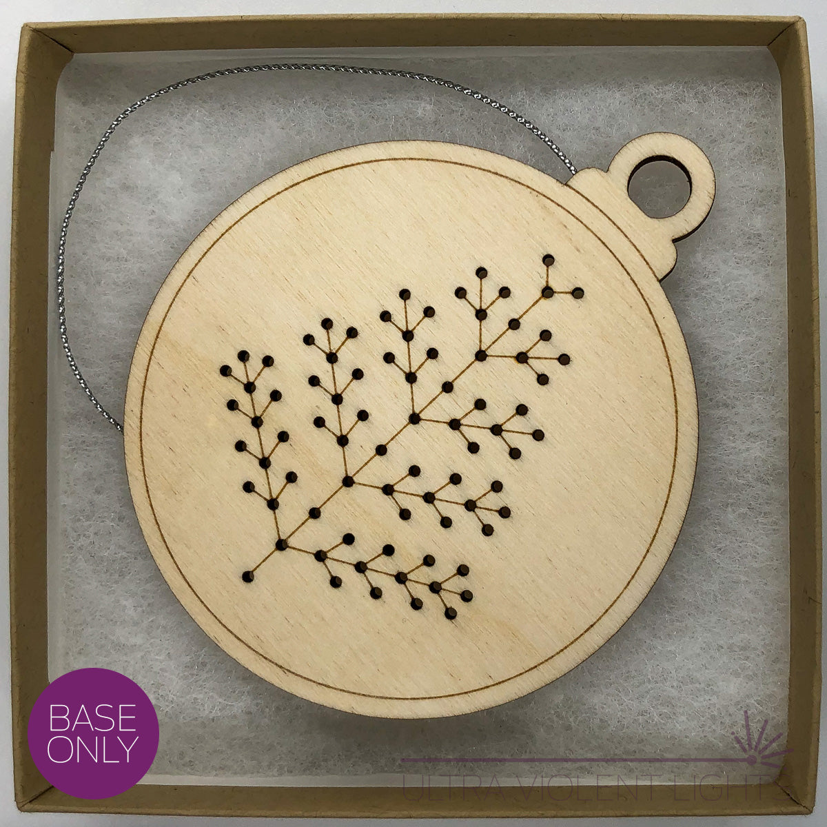 Spiky tree wooden embroidery without kit