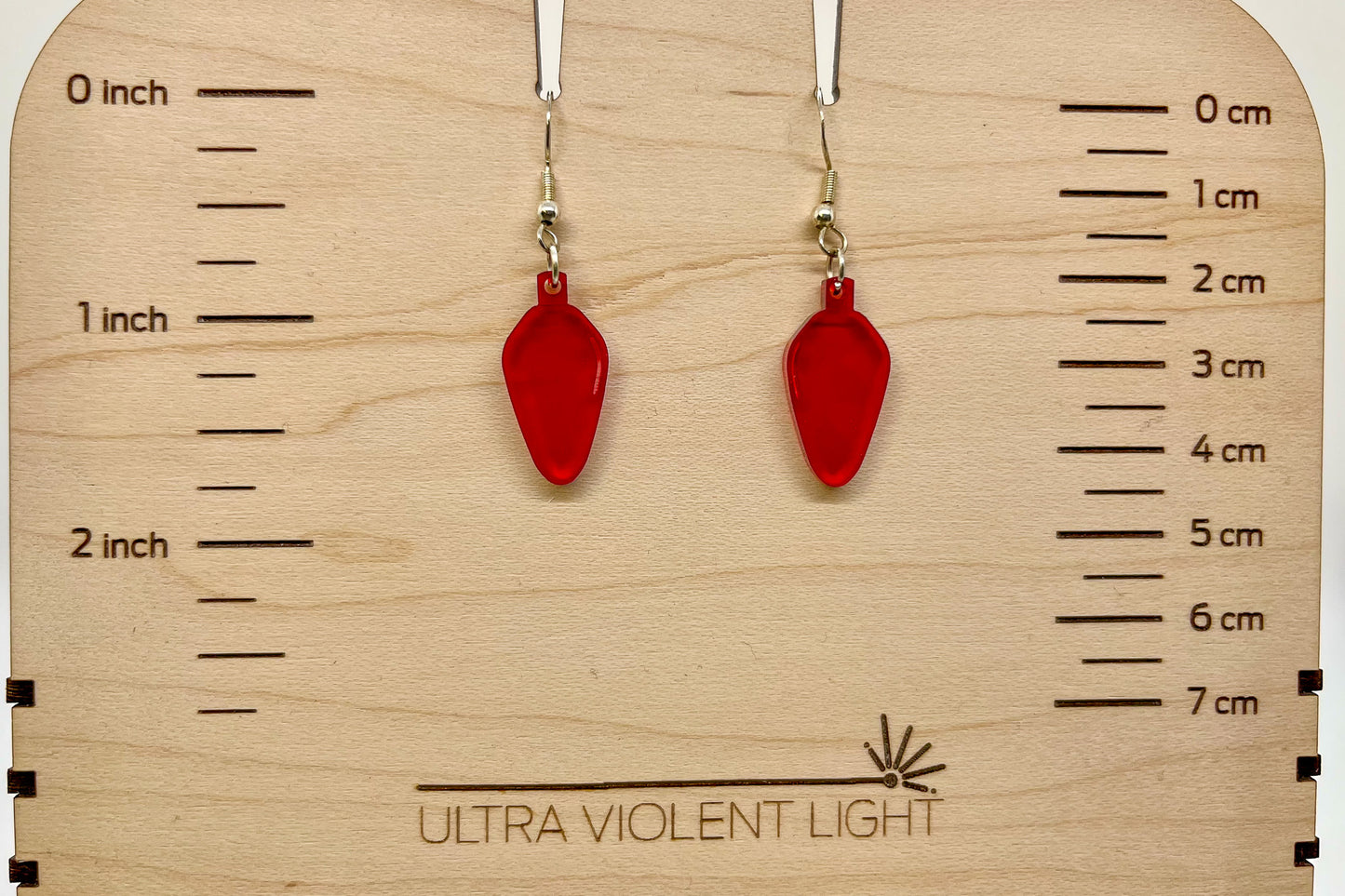 Light Bulb Hook Earrings, Simple