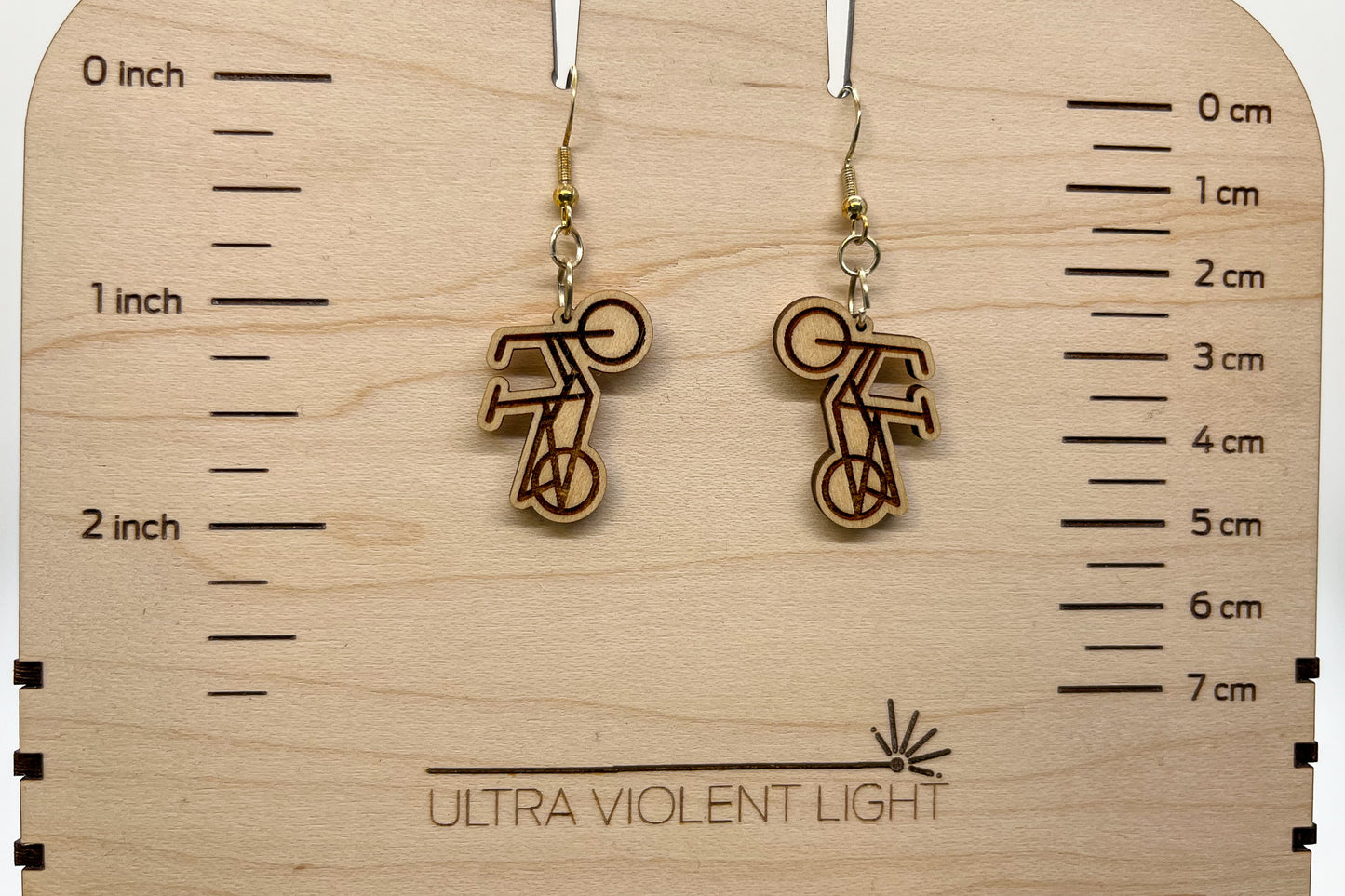 Midtail bicycle earrings