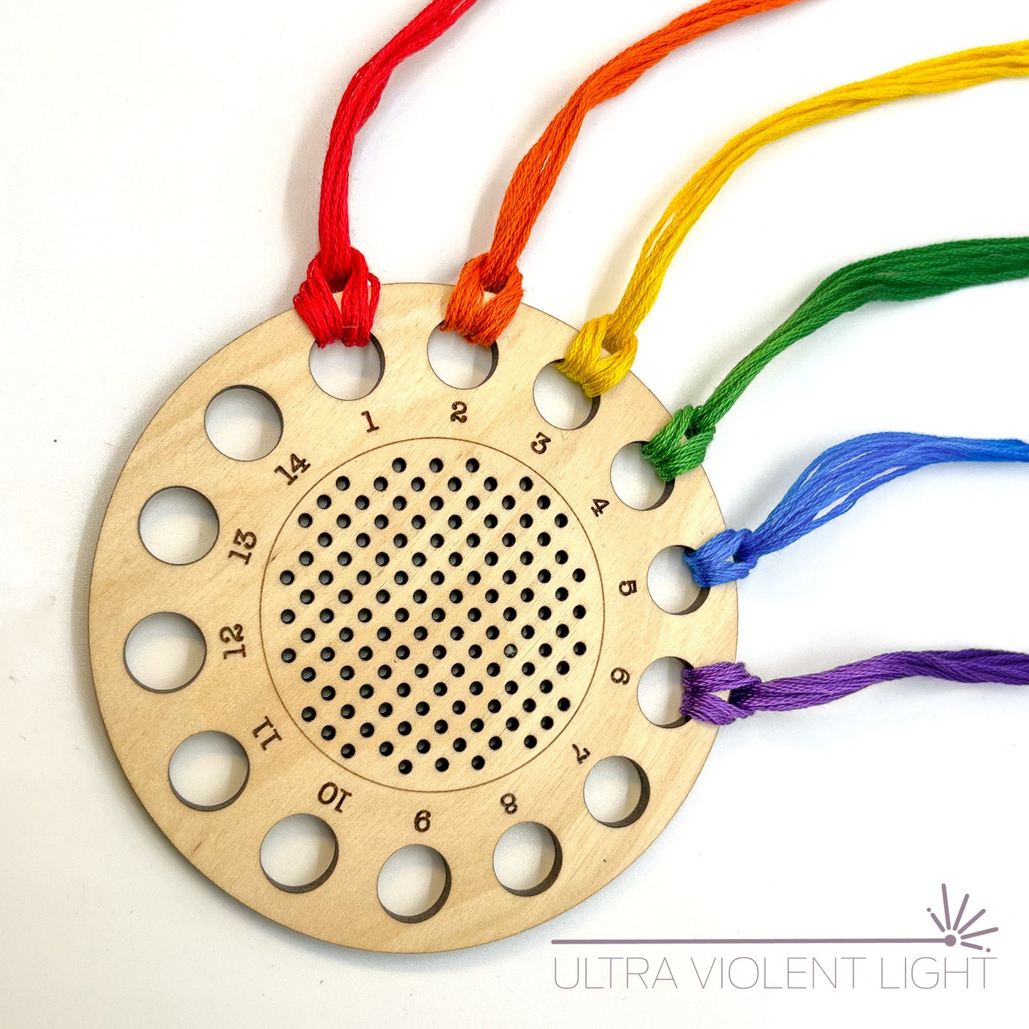 Stitchable embroidery floss organizer