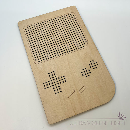 Retro handheld game system embroidery blank