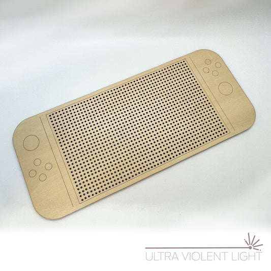 Modern handheld game system embroidery blank