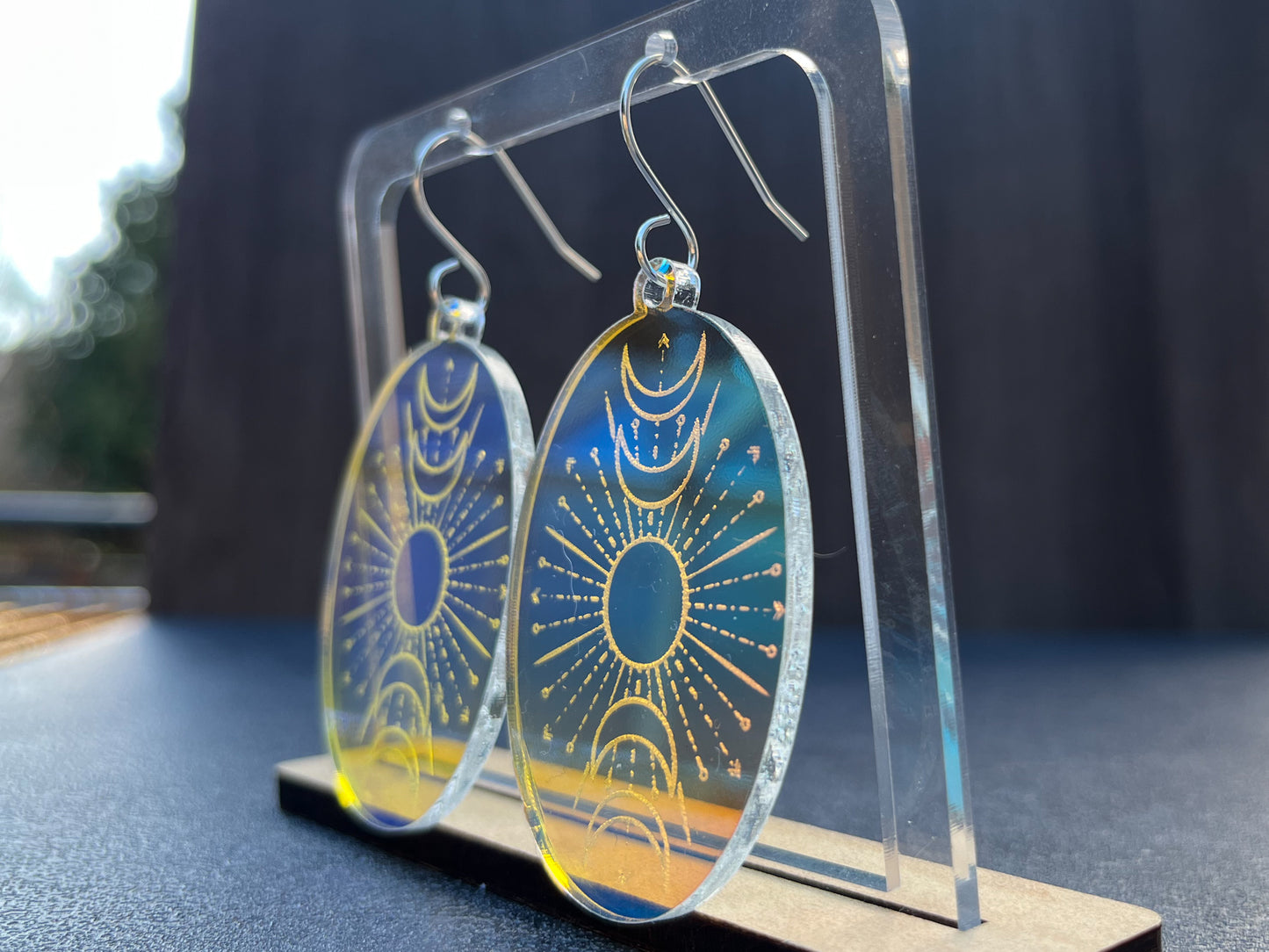 Celestial moon earrings