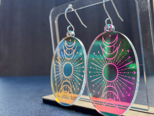 Celestial moon earrings