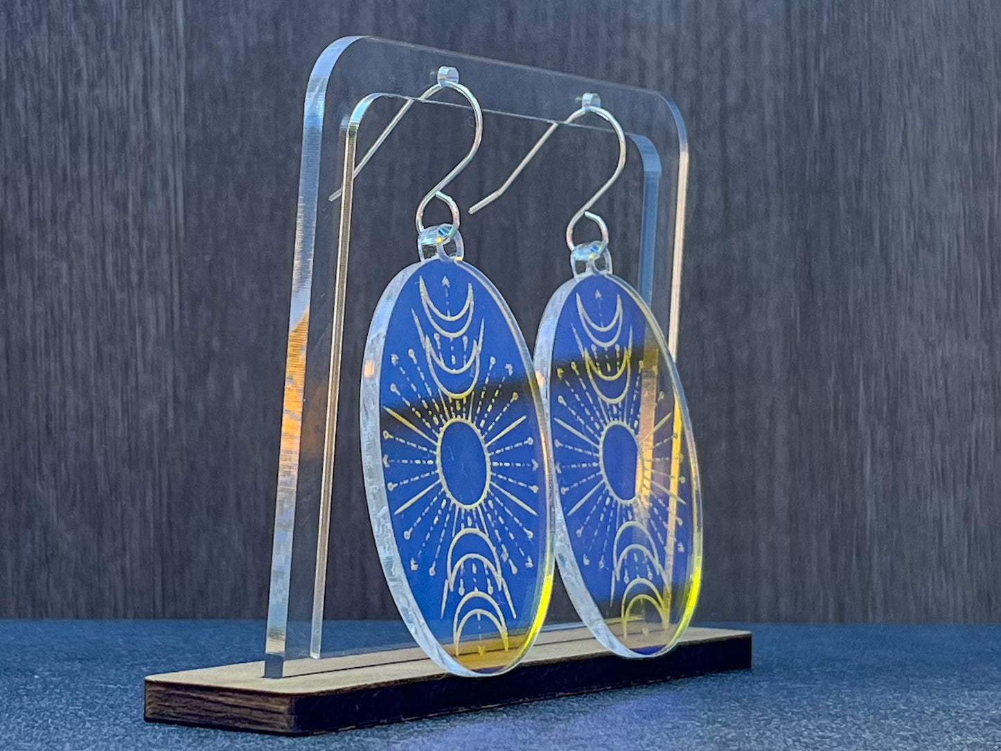 Celestial moon earrings