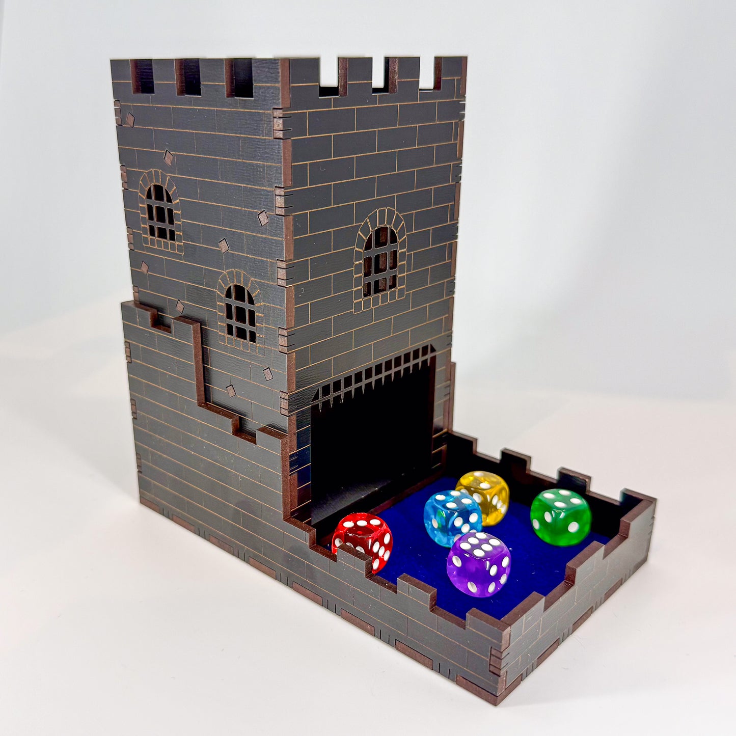 Castle collapsible dice tower