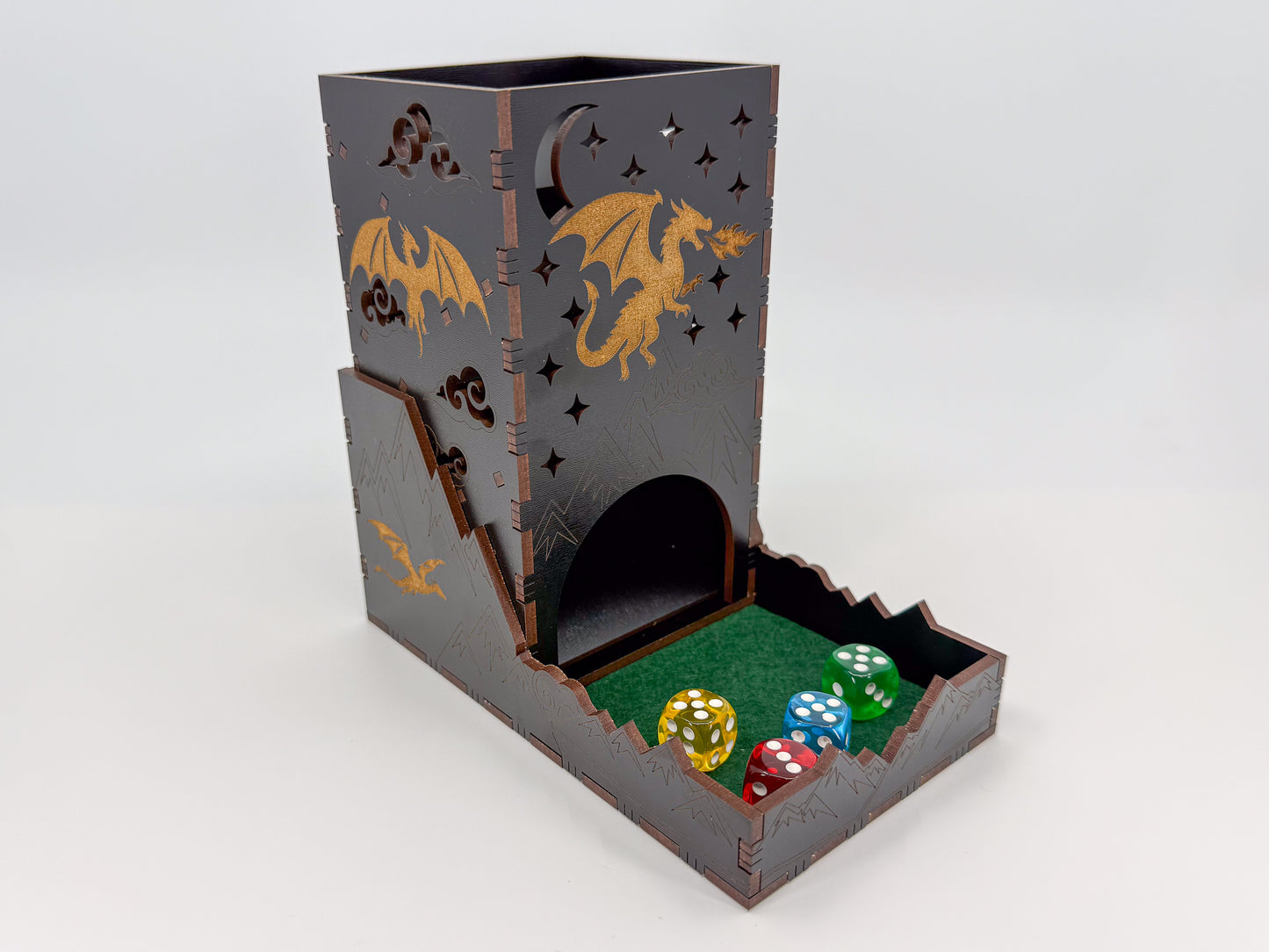 Dragon collapsible dice tower