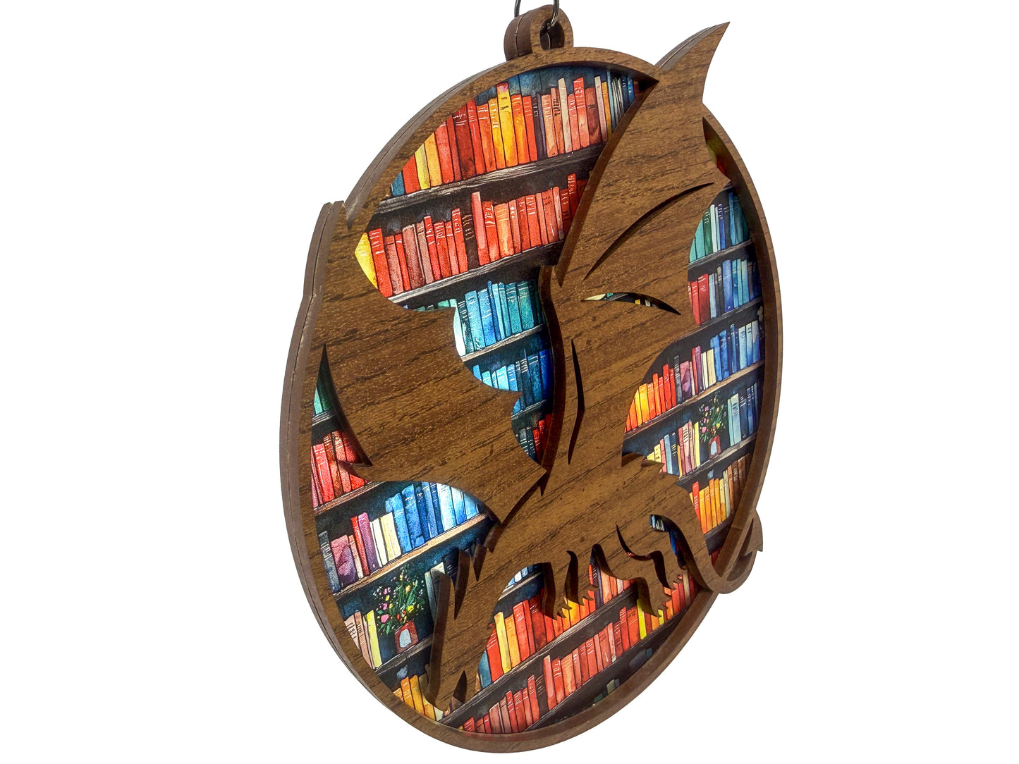 Suncatcher - Dragon with books