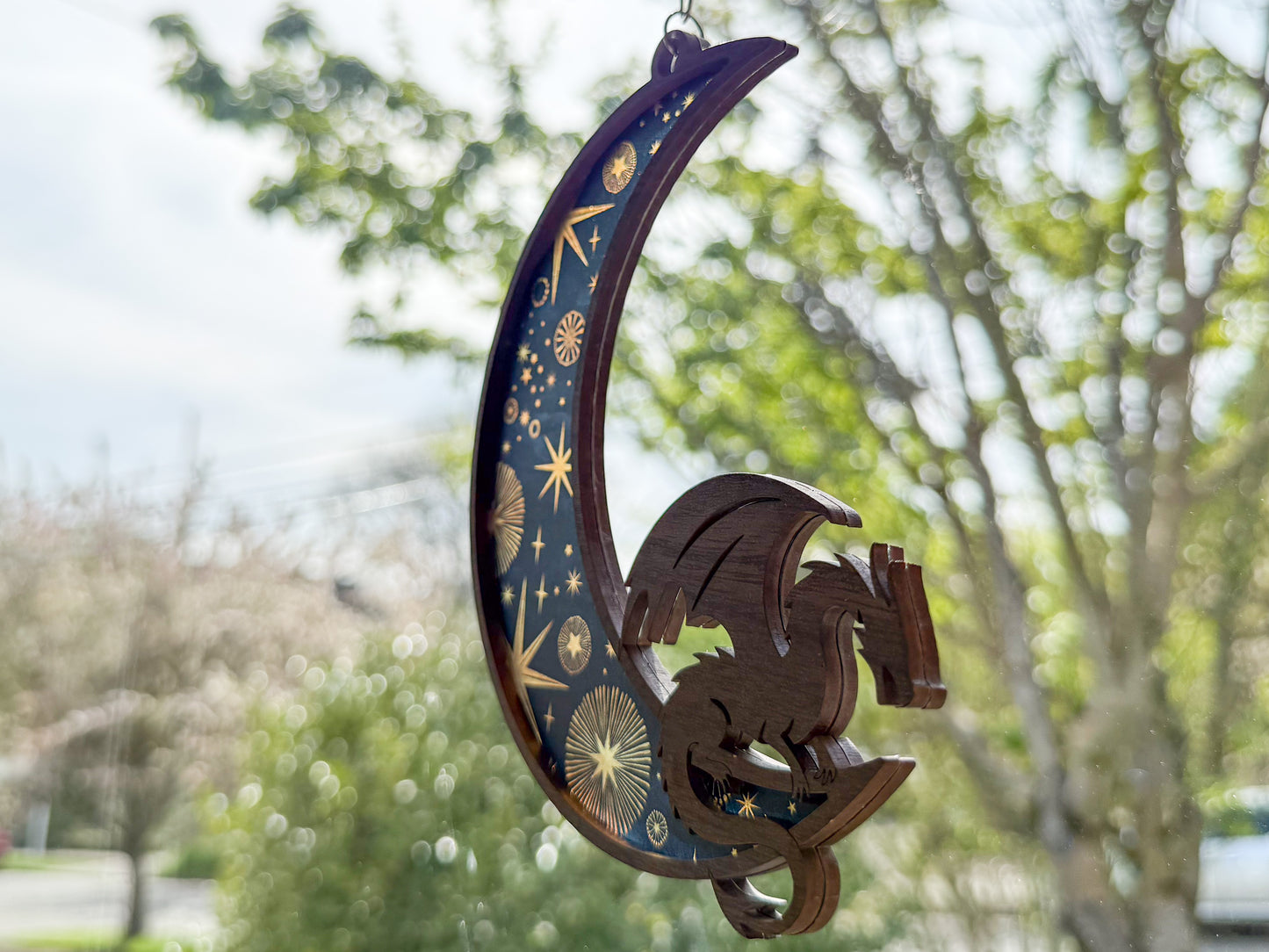 Suncatcher - Dragon on moon