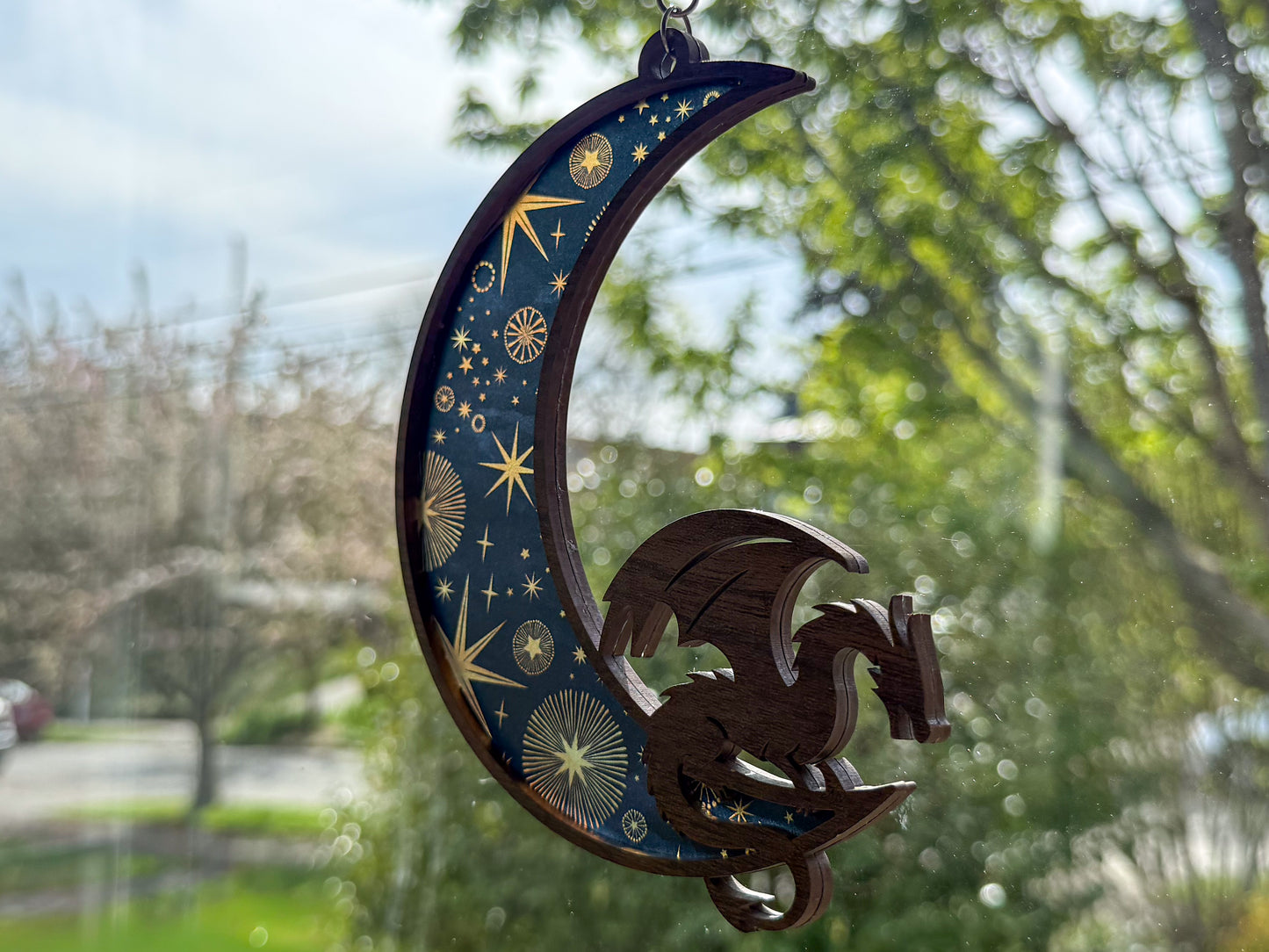 Suncatcher - Dragon on moon