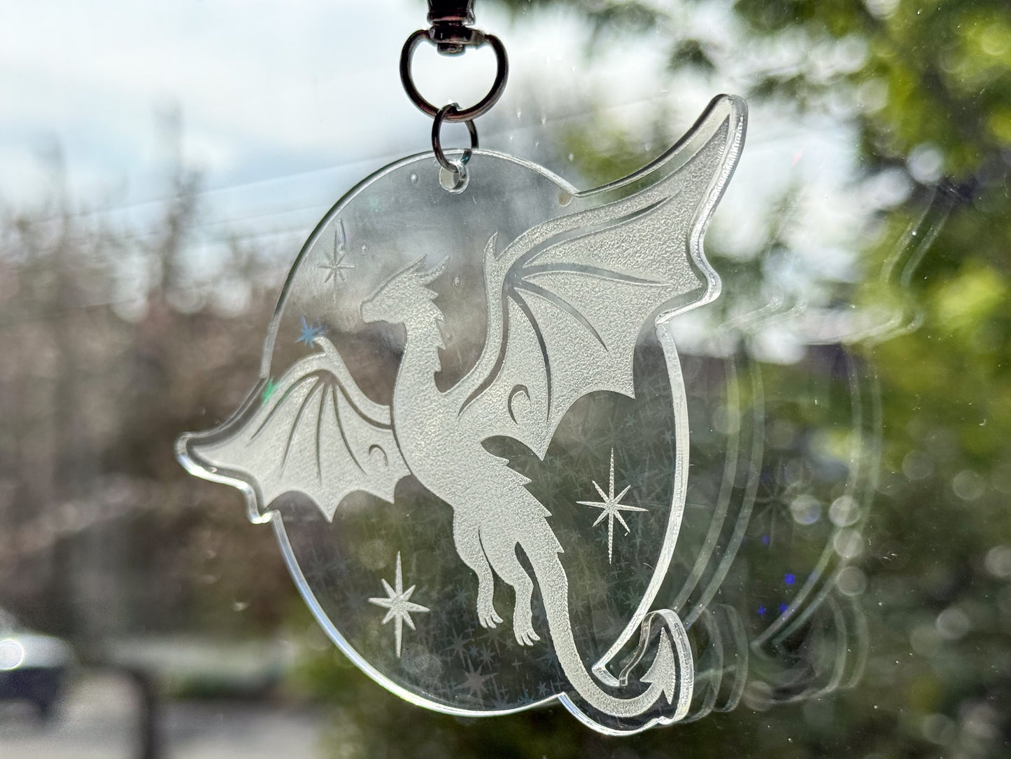 Mini dragon suncatcher
