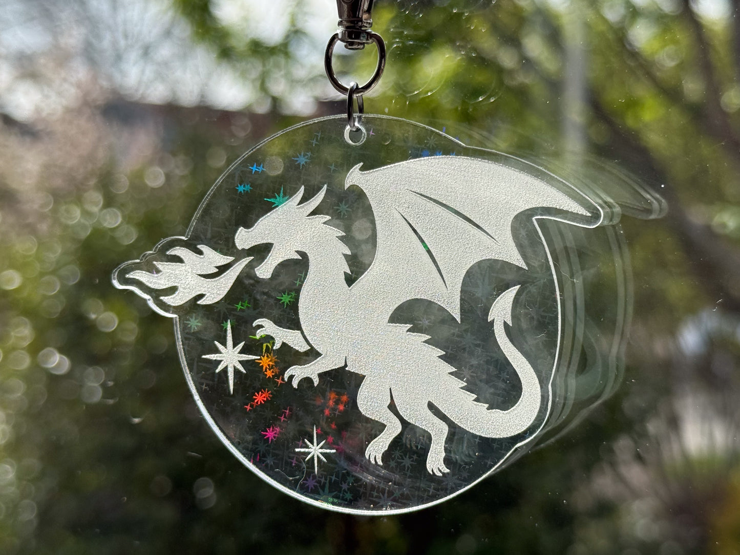 Mini dragon suncatcher