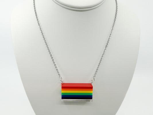 Gay/queer pride necklace