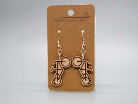 Longtail bicycle earrings
