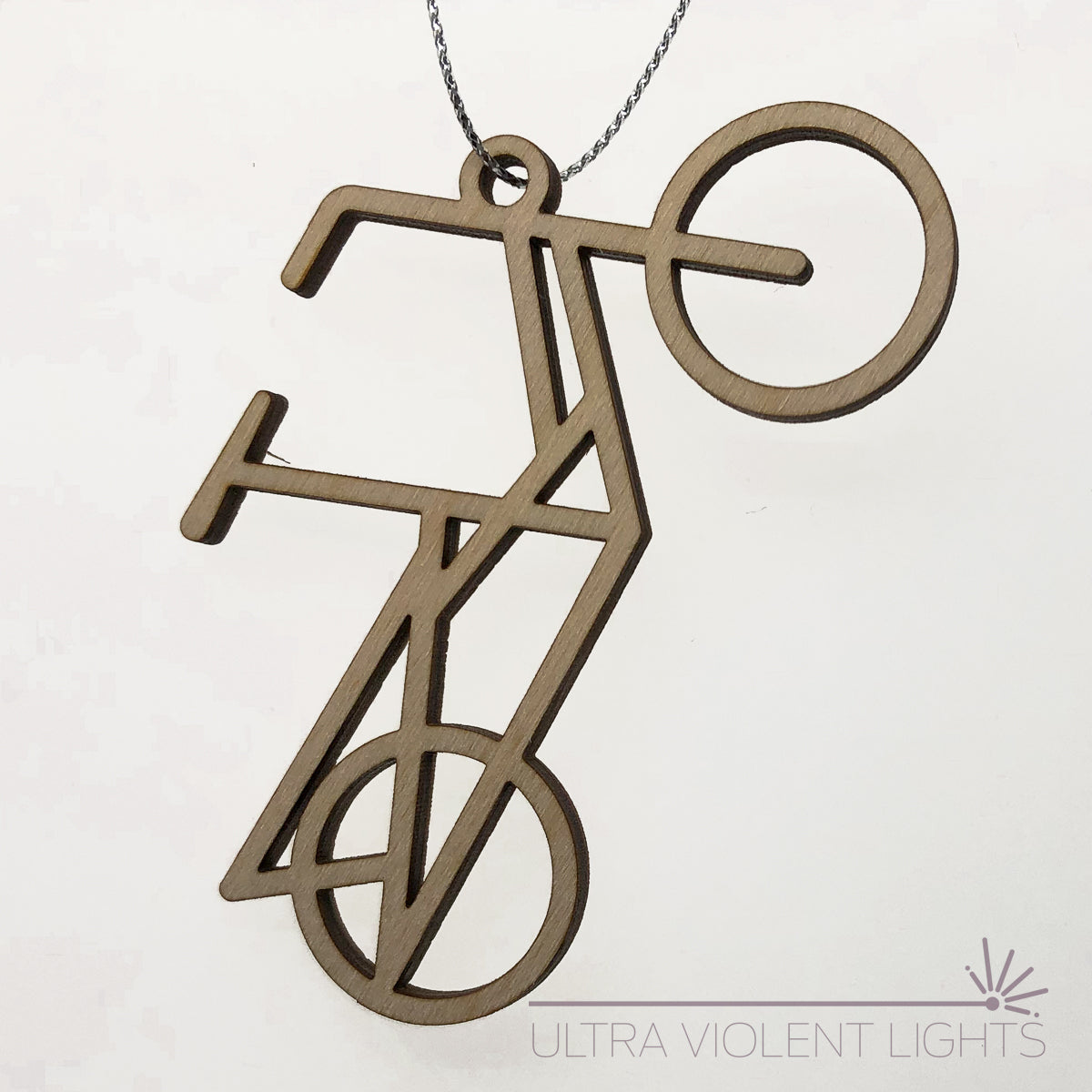 Wooden midtail bicycle ornament