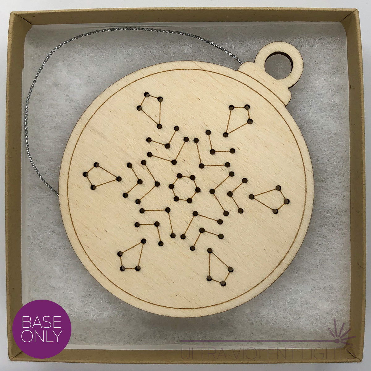 Snowflake wooden embroidery without kit