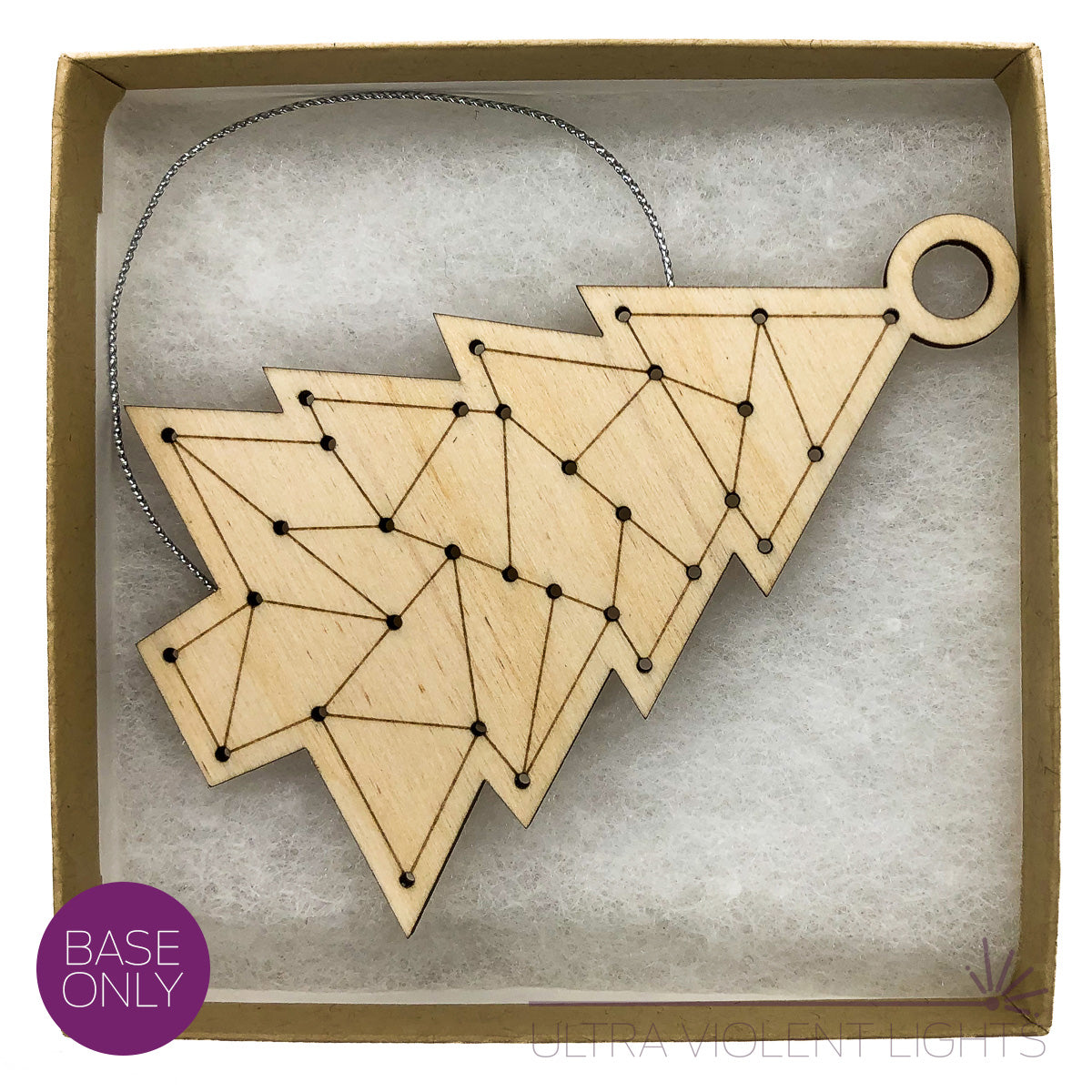 Triangle tree wooden embroidery without kit