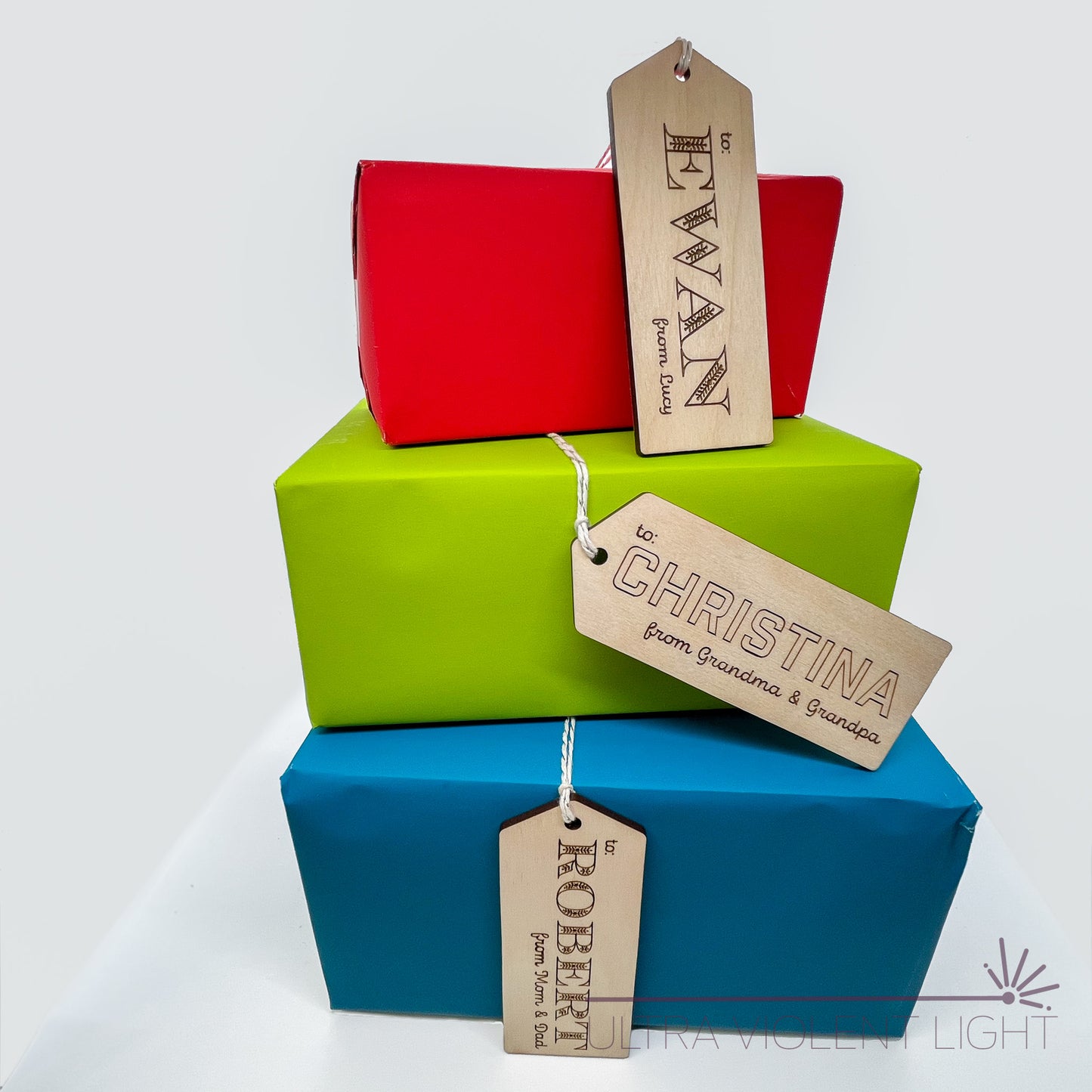 Personalized gift tags